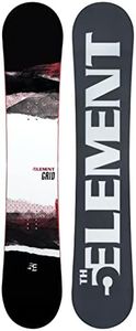 5th Element Grid Freeride-All Mountain Snowboard for Men with EZ Rocker-Designed for Beginners and Intermdiate Riders-Regular and Wide (157cm)