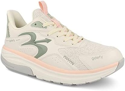 Gravity Defyer g-defy Energiya Cross Training Shoes for Women | Comfortable Orthopedic Shoes for Standing All Day | Patented VersoShock Technology | Wide Toe Box Gray,Pink