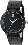 Movado Men's 0606507 Museum Black Rubber Watch