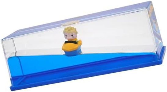 Anime Figures Unsinkable Ship Model Pirate Boat in a Bottle Box，Non Sinking Anime Merch Acrylic Cruise Ship Fluid Drift Bottle Desk for Decor Ornament Fans Gifts (D)