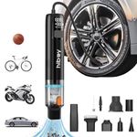 Hiboy 2 in 1 Tire Inflator Portable Air Compressor with Cordless vacuuming Function, 2X Faster Inflation, 150PSI Cordless Air Pump with 10kPa Powerful Vacuuming Function, 5000mAh Powerful Battery