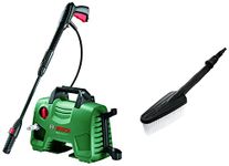 Bosch EasyAquatak 120 Compact Pressure Washer (Green) & Bosch F016800359 Wash Brush for AQT Model (Black)