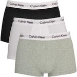 Calvin Klein Men's 3 Pack Low Rise Trunks - Cotton Stretch