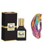 Potion swiss arabian jannatul firdous - black alcohol free premium attar collection for men & women - 9 ml and stylish hair/head band