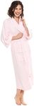 Women's Luxury Terry Cloth Bathrobe - Bamboo Viscose Robe by Texere (Ecovaganza, Barely Pink, Small/Medium) Best Hotel Loungewear Robe for Her WB0101-BPN-SM