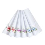 RDS HANKYTEX Women's 100% Cotton Handkerchief,Embroidery Hankies Pack of 6 … (style 1)