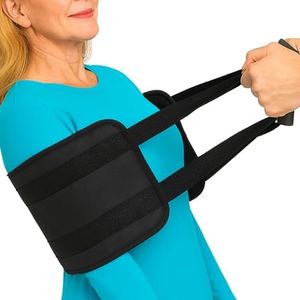 Vive Standard Transfer Sling (31.5 Inch) - Gait Belt for Elderly & Disabled - Patient Lifting Aid for Seniors & Injured - Bed & Wheelchair Transfer for Home Use (Black)