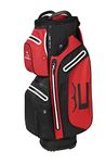 Cobra Golf 2021 UltraDry Pro Cart Bag (Black-High Risk Red), 909480-02