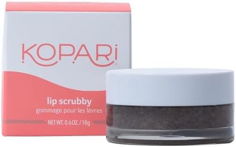 Kopari Coconut Lip Scrubby | Removes Dry Skin For Soft Lips | Volcanic Sand, Brown Sugar & Crushed Coconut Shells Hydrate Exfoliating Lip Scrub Exfoliator Moisturizer Organic Coconut Oil Vanilla Vegan