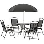Outsunny 6 Piece Patio Dining Set f