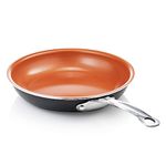 GOTHAM STEEL Non Stick Aluminium Frying Pan, Brown, 1 Piece