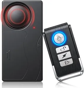 110dB Car Alarm System, Anti-Theft Vibration Alarm with 10 Levels Sensitivity Adjustable, Wireless Remote Anti Theft Device for Car, Truck, RV, E-Bike, Motorcycle