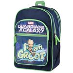 Kuber Industries Marvel I am Groot School Bags | Kids School Bags | Student Bookbag | Travel Backpack | School Bag for Girls & Boys | School Bag with 4 Compartments | Navy Blue