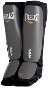 Everlast Black New Mixed Martial Arts Shin Guards (Small/Medium)