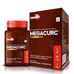 Neulife MEGACURC® Nano-Curcumin + Triple Strength Fish Oil with 10X Boswellia Power - Advanced Joint Support - High Absorption Formula - 60 Softgels - Omega 3, Anti-Inflammatory Supplement