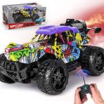 VATOS Radio Remote Control Cars - Boys Graffiti RC Car Toy | Off Road Vehicles Racing Car with LED Light & Spray | Gift Toy for Kids Boys Girls 3-7 Yrs