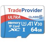 TradeProvider Ultra TF Memory Card, 64GB, Up to 140MB/s Read Speed, A1, C10, U3, V30, 4K Video Recording, for Smartphones Drones Games Console Tablets Dash Cam Security Cameras GPS, MP3 Players, PDAS