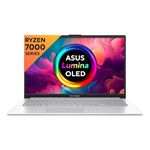 ASUS Vivobook Go 15 (OLED) 2023, AMD Ryzen 3 7320U, 15.6" (39.62 cm) FHD OLED, Thin & Light Laptop (8GB/512GB SSD/Windows 11/Office 2021/Backlit Keyboard/Cool Silver/1.63 kg), E1504FA-LK321WS