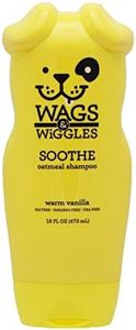 Wags & Wiggles Soothe Oatmeal Dog Shampoo in Warm Vanilla Scent | Best Soothing Shampoo for All Dogs and Puppies with Itchy Skin | SLS Free, Paraben Free, DEA Free Pet Shampoo
