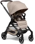 Joolz Hub2 Compact Baby Stroller for City Use (Below 20lbs) - Full-Size Single-to-Double System with Reversible Toddler Seat, One-Hand Fold, XL Basket, All-Terrain Wheels, UPF50+ Canopy - Sandy Taupe