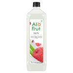 Alo Frut Litchi Aloevera Juice With Aloevera Chunks 1000 ml (Pack of 12) - 1 Case | Fruit Juice With Aloevera Chunks | Healthy Hai Isme Aloevera Hai | Ready To Serve Drink