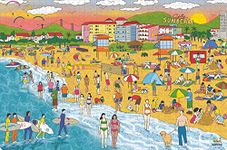 Webby Beach Illustration Wooden Puzzle | Best Gift for Teenager | Fun & Challenging| Puzzle for Adult & 14+ Kids, 1000 Pieces Puzzle