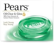 Pears Oil Clear & Glow Soap 98% Pure Glycerin & Lemon Flower Extracts 75 G (Pack Of 3)