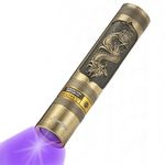 Alonefire SV65 5W UV Torch Flashlight 365nm USB Rechargeable Portable Ultraviolet Black Light Mini Stain Minerals Money Pet Urine Detector for Resin Curing, Scorpion, Fishing with Built-in Battery