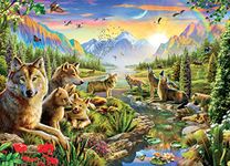 Ceaco - Wolves - Summer Wolf Family - 1000 Piece Jigsaw Puzzle