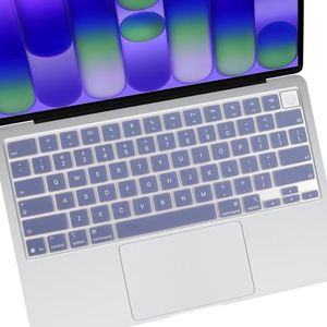 Allinside Keyboard Cover for 2026 MacBook Neo (A18 Pro Chip) & MacBook Air 13"/15" / MacBook Pro 14"/16" (M5 Chip), Ultra-Thin Silicone Laptop Keyboard Protector Skin, US ANSI Layout, Lavender Gray
