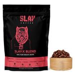 SLAY X Pure 100% Robusta Roasted Coffee Beans | India's Strongest Coffee Blend | Freshly Roasted | Medium to Dark Roast | No Chicory | Not an Instant Coffee 250g (Pack of 1)