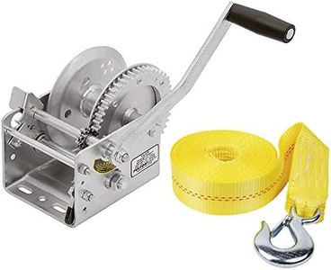 Fulton Trailer Winch, Two-Speed, 3,200 lbs. Capacity, 20 ft. Strap