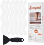 Secopad Anti Slip Shower Stickers, Adhesive Decals Safety Strips with Scraper for Bath Tub, Shower Floor, Stairs, 24 Pieces (White)
