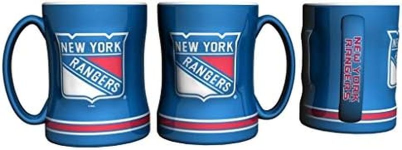 Boelter Brands NHL New York Rangers 445361 Coffee Mug, Team Color, 14 oz
