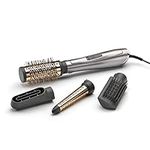 BaByliss Corded Electric Air Styler 1000W, Hair dryer brush, Shape, volume, curl, smooth, dry and style ,1000 watts , Copper, Grey