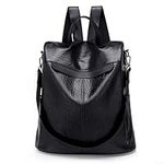 Estwell Women Anti-theft Backpack Handbag Ladies Rucksack Fashion PU Leather Shoulder Bag Waterproof Travel Daypack Casual School Bag