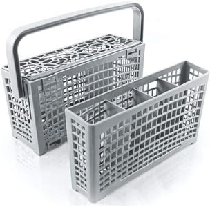Plemont Original cutlery basket for the dishwasher | Dimensions 9x 3.5 & 2x 5.5in | Dishwasher basket with 2 in 1 solution | silverware basket for dishwasher with heat -resistant plastic