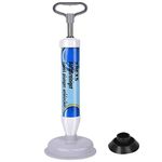 XREXS Toilet Plunger Sink Plunger, Powerful Drain Plunger with 2 Type Suction Cups, Plunger Toilet Unblocker, Sink Unblocker for Toilet, Bathtub, Shower, Sink (Blue)