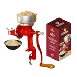 universal L14243 Manual Grain Mill, Cast Iron, red