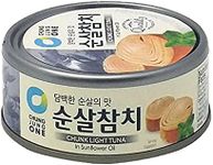 Chung Jung One O'Food Canned Tuna, Authentic Chunk Light Tuna Seafood in Sunflower Oil, Perfect for Fresh Salads, Sandwiches, and Healthy Meals, Pack of 3 (ORIGINAL)