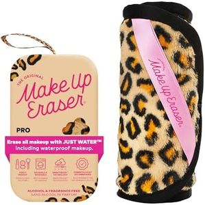 The Original MakeUp Eraser PRO, Effortlessly Remove All Makeup Using Only Water, Including Waterproof Mascara, Eyeliner, Foundation, Lipstick, Sunscreen,and More! Leopard, 1ct.