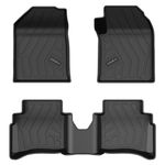 Q Po i20 (MAX) Nov20 - Till Date TPE Car Floor Mat | All Weather Mats for i20 (Nov20 - Till Date) (Black)