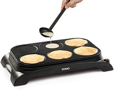 Domo DO8709P Pancake/Crepe Maker, Plastic, 1000 W, Black