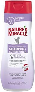 Nature’s Miracle Charcoal Odor Control Shampoo and Conditioner, 473ml, No Wet Dog Smell, Gentle Formula, Locked in Moisture, Lavender Rain Scent