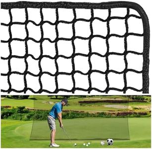 Golf Practice Net, 10 x 10 Ft Golf Netting Sports Netting Golf Hitting Net Heavy Duty Golf Sports Practice Barrier Net Nylon Golf Netting for Garage Backyard