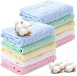 Zuimei 10 Pack Muslin Cloths for Ba