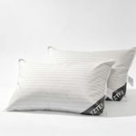 YZTEX 2 Pack Goose Feather and Down Pillows 100% Cotton Shell Soft Hotel Quality Pillows(40% Down)
