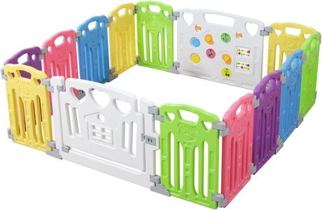 Baby Playpen – 14 Panel Multicolour Safety Play Yard