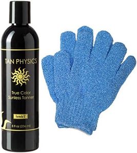 Tan Physics True Color Tanner 8 oz w/ FREE Pair Exfoliation Gloves by Sans-Sun