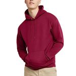 Hanes Men's Pullover EcoSmart Hooded Sweatshirt, cardinal, X Large